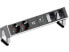 Bachmann DESK 2 - 0.2 m - 2 AC outlet(s) - Aluminium - Black - Stainless steel - 281.7 mm