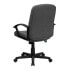 Фото #2 товара Mid-Back Gray Fabric Executive Swivel Chair With Nylon Arms