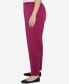 Plus Size Wine Country Women's Classic Faux Suede Slant Pocket Medium Length Pant