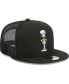 Men's Black SpongeBob SquarePants Squidward Mesh Trucker 9FIFTY Snapback Hat