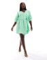 ASOS DESIGN Curve wrap mini smock dress in bright gingham Leuchtendes Vichykaro, 46 - фото #2