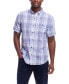 ფოტო #1 პროდუქტის Men's Short Sleeve Plaid Shirt