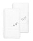 Фото #1 товара Textiles Turkish Cotton Personalized 2 Piece Denzi Hand Towel Set, 30" x 16"