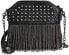 Фото #4 товара Kris Anna Women's Rivets Mini Shoulder Bag with Shoulder Strap Chain Tassel Black Disposable