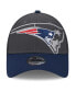 Фото #2 товара Little Boys and Girls Graphite, Navy New England Patriots Reflect 9FORTY Adjustable Hat