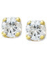 ფოტო #1 პროდუქტის Round-Cut Diamond Accent Stud Earrings in 10k Gold
