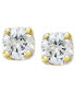 Фото #1 товара Серьги Macy's round-Cut Diamond Accent Stud in 10k Gold