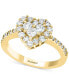 ფოტო #1 პროდუქტის Classique by EFFY® Diamond Heart Ring (9/10 ct. t.w.) in in 14k White, Yellow, or Rose Gold