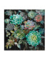 Фото #1 товара Danhui Nai Floral Succulents Canvas Art - 15.5" x 21"