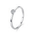 Glittering silver ring with clear zircons R00020 48 mm - фото #1