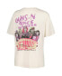 ფოტო #4 პროდუქტის Women's Cream Guns n Roses Was Here Boyfriend T-shirt