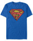 DC Men's Superman Comic Filled Logo Short Sleeve T-Shirt
