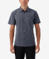Фото #1 товара Men's TRVLR UPF T Standard Short Sleeve Woven Shirt