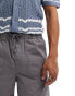 Фото #3 товара Selected Homme loose fit ripstop shorts in light grey