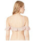 Фото #2 товара Jonathan Simkhai Women's 236533 Lace Ruffle Bikini Top Swimwear Size S