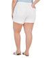 ფოტო #2 პროდუქტის Trendy Plus Size Mid-Rise Cuffed Denim Shorts