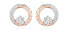 Фото #1 товара Серьги романтические двухцветные с цирконами Silver Cat SC432
