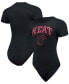 ფოტო #1 პროდუქტის Women's Black Miami Heat Bodysuit