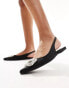 Glamorous slingback flat shoes in back