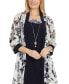 Petite 2-Pc. Printed Jacket & Necklace Dress Set