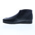 Фото #10 товара Clarks Wallabee Boot 26155512 Mens Black Leather Lace Up Chukkas Boots