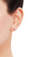 ფოტო #2 პროდუქტის Illusion Stud Earrings in 10k Gold, Created for Macy's