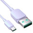 Фото #4 товара Kabel przewód USB-A - USB-C 3A 1.2m fioletowy