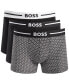 BOSS by Men's 3-Pk. Stretch Logo Waistband Trunks