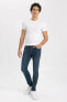 Carlo Skinny Fit Ekstra Dar Kalıp Normal Bel Ekstra Dar Paça Jean Pantolon Y5168az22wn