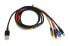 Фото #4 товара iBOX Universal 4 in 1 charging cable I-BOX USB IKUM4W1 - Kabel - 1.2 m - Micro-USB A - 2 x USB C - Multicolour