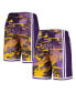 Фото #1 товара Шорты мужские Mitchell&Ness Los Angeles Lakers фиолетовые на Лунный Новый Год