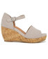 ფოტო #2 პროდუქტის Women's Vera Cork Wrapped Wedge Sandals