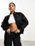 Nike Varsity reversible bomber jacket in black