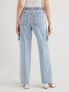 Фото #3 товара Scoop Women's Low Slung Wide Leg Relaxed Low Light Demin Cargo Jeans Size 10