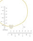 ფოტო #3 პროდუქტის Cubic Zirconia Pavé Heart Cable Link Bracelet