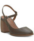 ფოტო #1 პროდუქტის Women's Xarissa Ankle-Strap Asymmetrical Block Heel Pumps