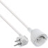 Фото #2 товара InLine Power Extension Cable Type F angled - white - 7m