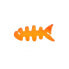 Zwijacz organizer kabla słuchawek w kształcie ryby pomarańczowy