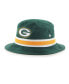 Men's Green Green Bay Packers Striped Bucket Hat