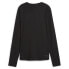 Puma Seasons Wool Crew Neck Long Sleeve Shirt Womens Black Casual Tops 52497201
