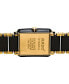 ფოტო #3 პროდუქტის Women's Swiss Integral Diamond Accent Black Ceramic & Gold-Tone Stainless Steel Bracelet Watch 23x33mm R20845712