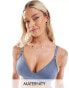 Фото #1 товара Calvin Klein maternity modern lace triangle bralette in blue