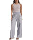 Women's High-Rise Drawstring Wide-Leg Cargo Pants