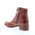 Фото #6 товара Bed Stu Aldina F328016 Womens Brown Leather Zipper Ankle & Booties Boots 6