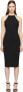 Фото #1 товара Alaxander Wang Bodycon Jersey Crisscross Back Black Dress S