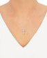 241 WEAR IT BOTH WAYS Diamond Cross Pendant Necklace (1/2 ct. t.w.) in 14k White