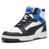 Фото #2 товара Puma Rebound V6 High Top Mens Black, White Sneakers Casual Shoes 39232620