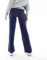 Mamalicious Maternity over the bump wide leg trousers in navy