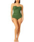 Фото #1 товара Anne Cole Twist Front Strapless One-Piece Women's 10