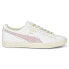 Фото #2 товара Puma Clyde Base Lace Up Womens White Sneakers Casual Shoes 39009105